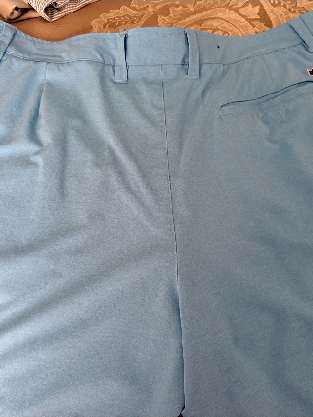 crown & ivy Light Blue Flat Front Men's Shorts